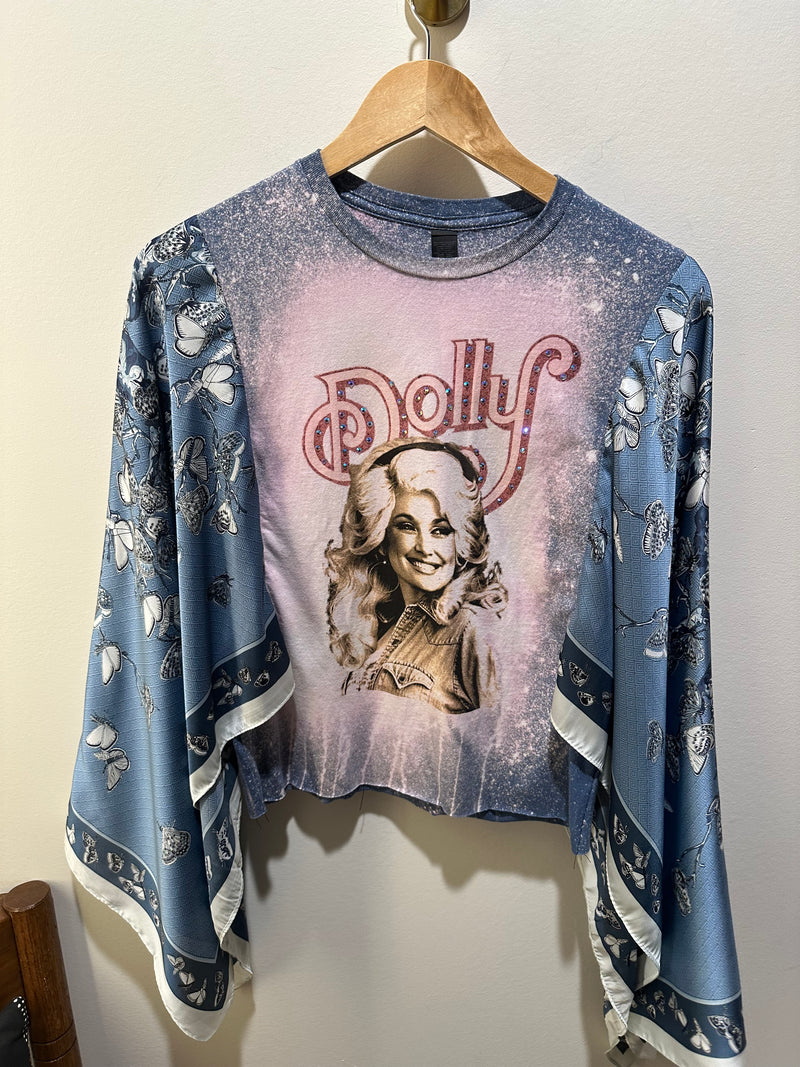 Dolly Parton with Silk Sleeves Tee