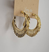 Tassel Hoop Earrings
