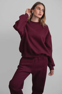 Black Cherry Plush Fleece Set