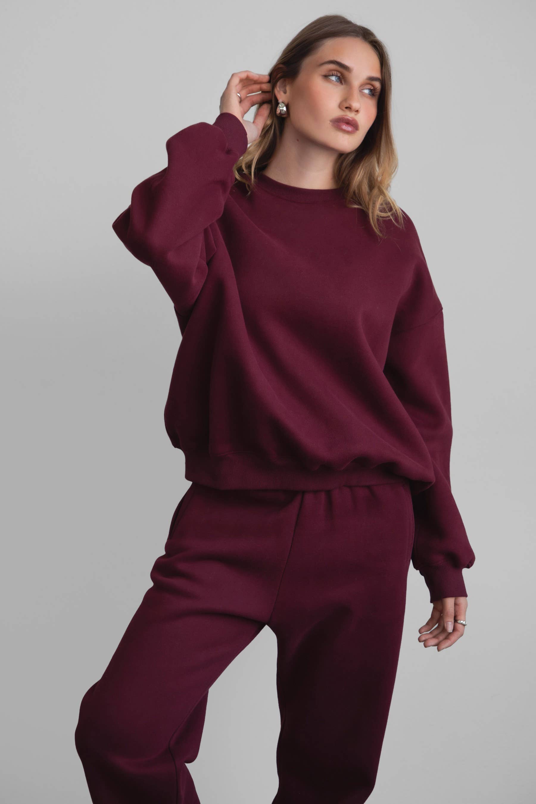 Black Cherry Plush Fleece Set