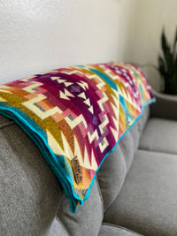 Andean Alpaca Wool Blanket - Prism