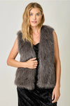 Faux Fur Sparkle Vest