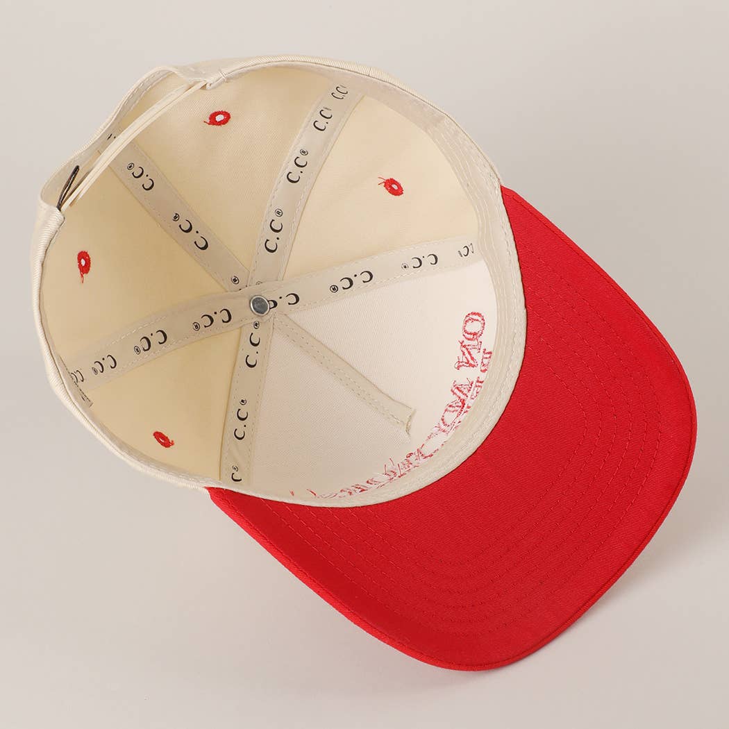ON MY WORST BEHAVIOR Embroidered Trucker Hat: DENIM / One Size