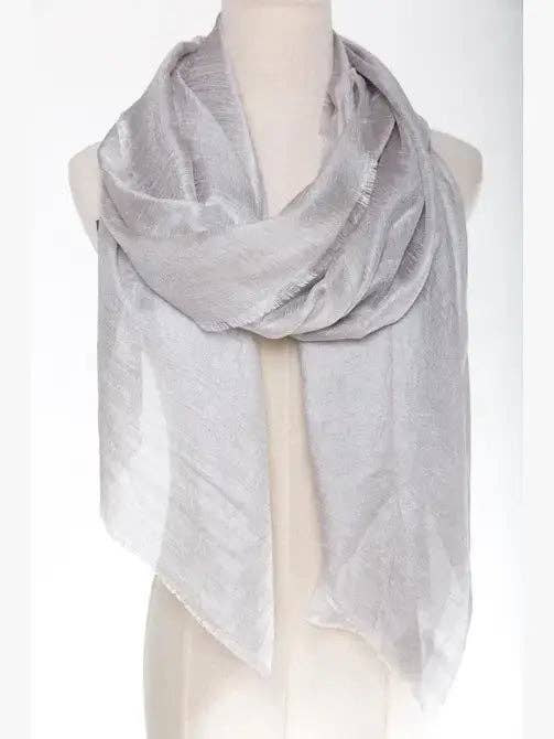 Silk-Blend Scarf with a Soft, Lustrous Finish