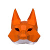 3D Fox Mask Halloween Origami PaperCraft