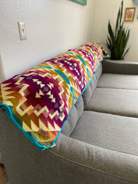Andean Alpaca Wool Blanket - Prism