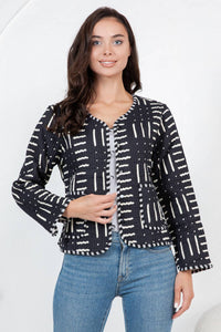 Reversible Quilted Jacket - B/W