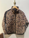 Leopard Print Zip Up Jacket