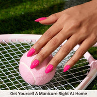 Power Pink Press-On Nails | Short Almond Soft Gel Nails