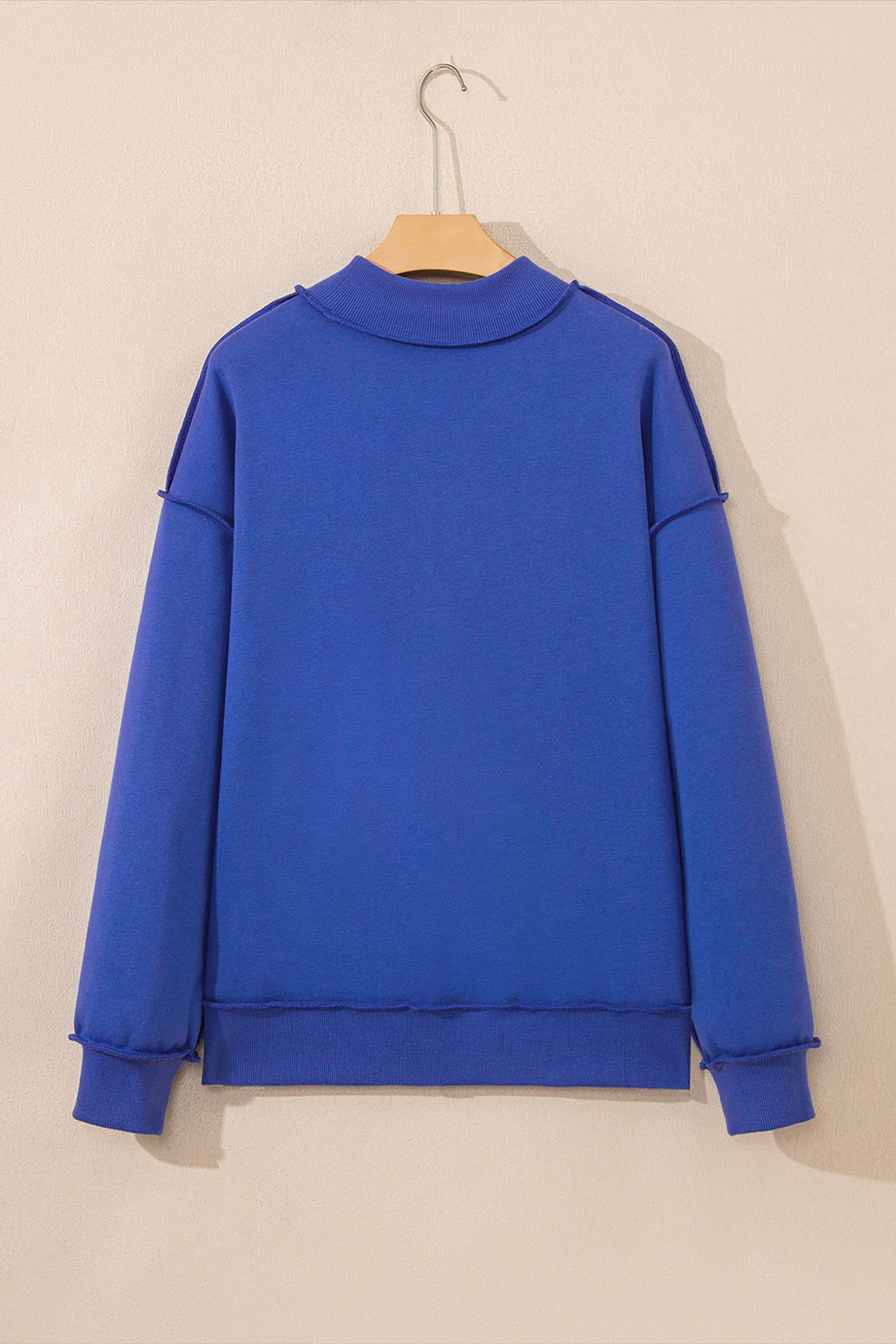 Oversize Drop Shoulder Reversible Sweatshirt