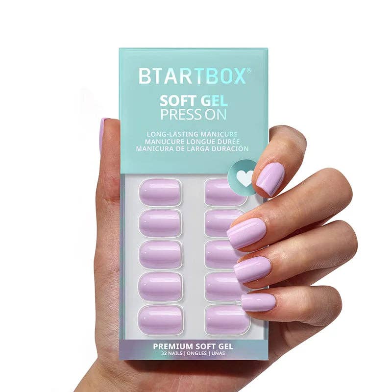 Purple Square Press On Nails