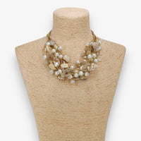 Chunky Shell & Pearl Necklace | Handmade Statement Jewelry