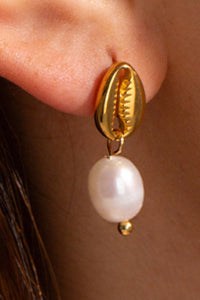 Shell and Pearl Earrings
