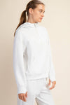 MODAL POLY SPAN QUARTER ZIP HODDIE JACKET