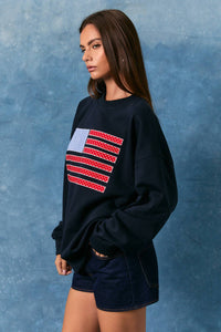 USA Flag Sweatshirt