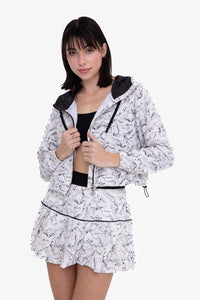 Marbled Swirls Cropped Jacket