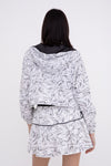 Marbled Swirls Cropped Jacket