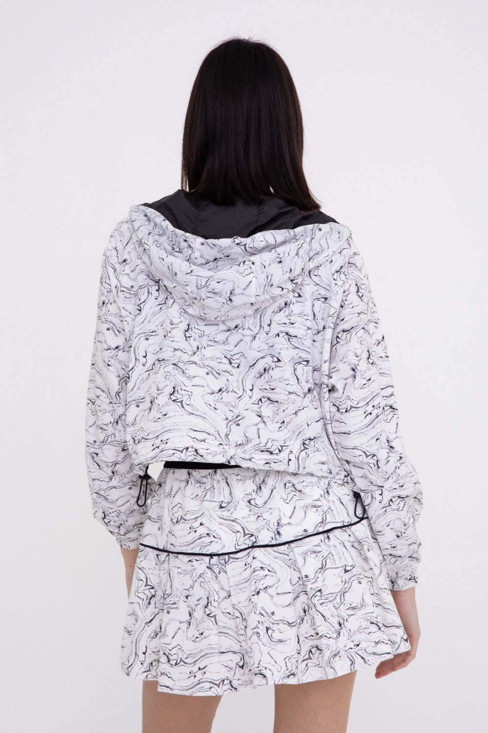 Marbled Swirls Cropped Jacket