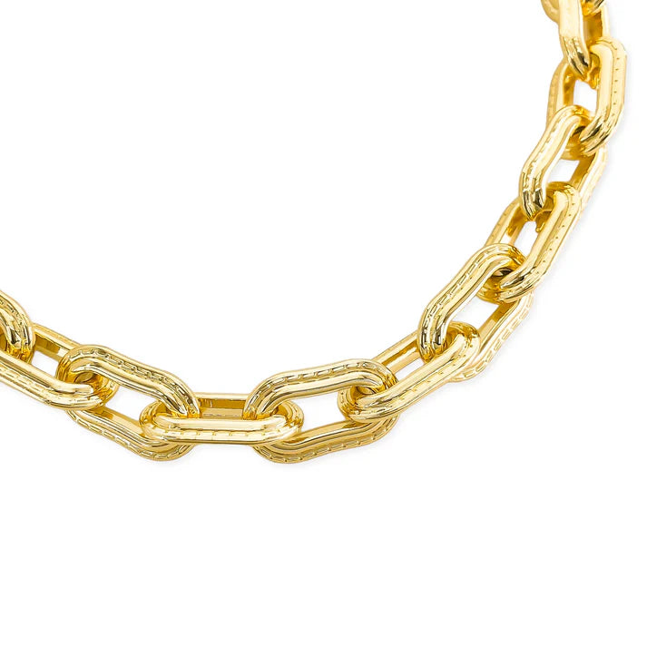 Textured Paperclip Necklace