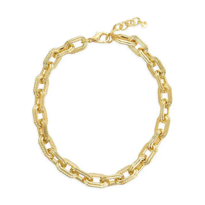 Textured Paperclip Necklace