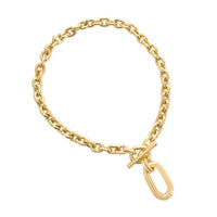 Oval Chain Toggle Necklace