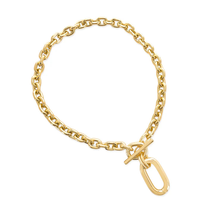 Oval Chain Toggle Necklace
