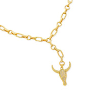 CZ Bull Necklace