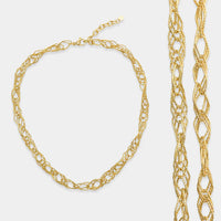 Textured Chain Necklace