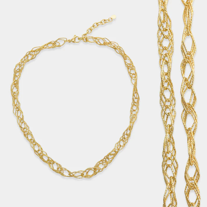 Textured Chain Necklace