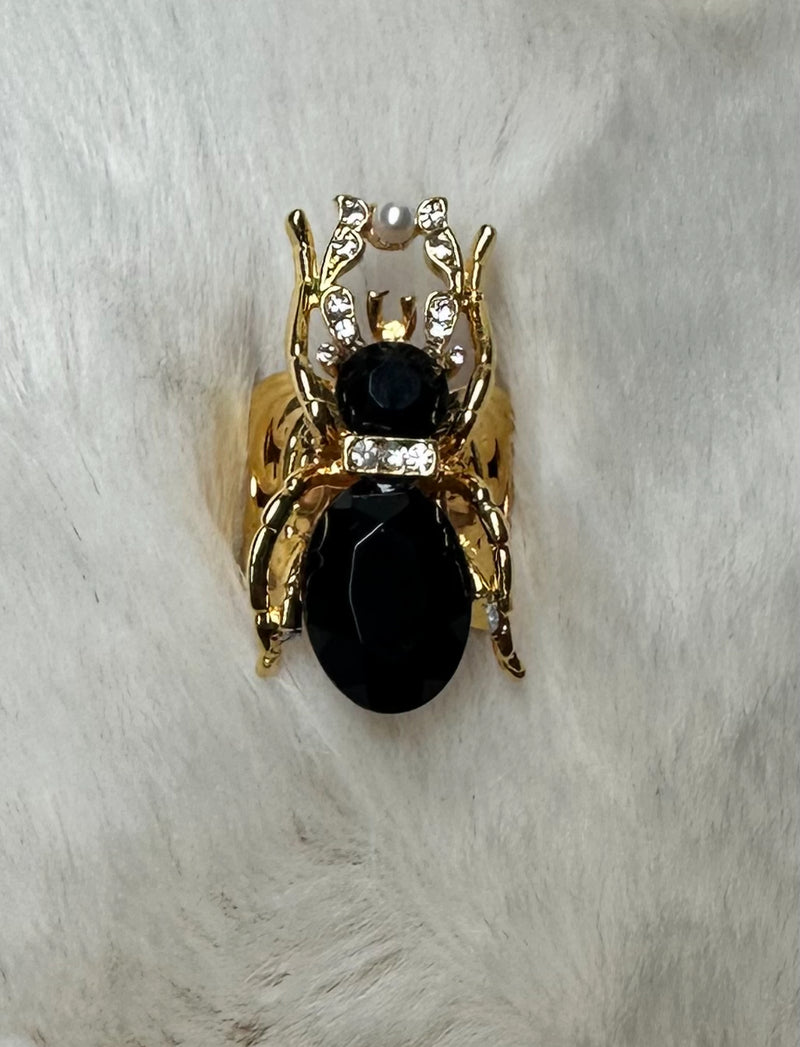 Glass Beetle Ring