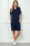 Collared Textured Dress