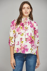 Floral Eyelet Blouse
