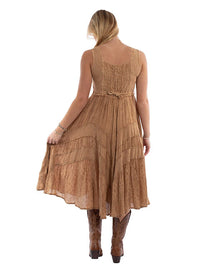 Lace Up Sleeveless Dress