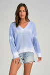 V-Neck Indigo Wash Sweater