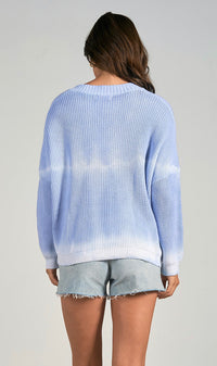 V-Neck Indigo Wash Sweater