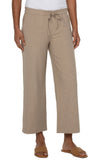 Pull-on Tie Waist Wide Leg Ankle 26"