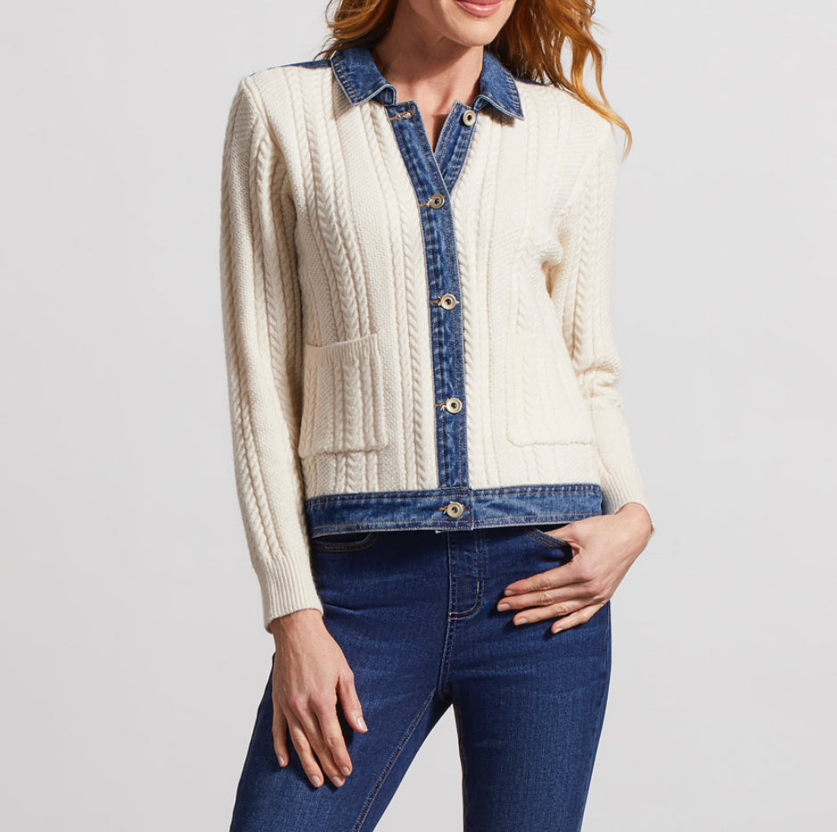 Denim and Sweater Jacket