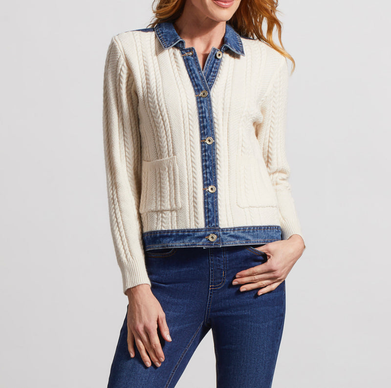 Denim and Sweater Jacket