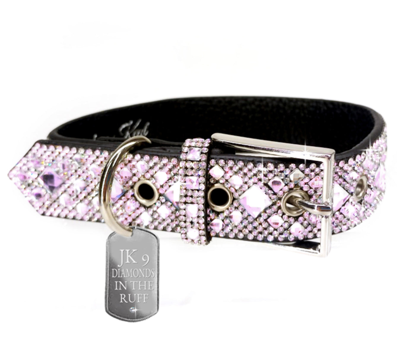 Diamonds in the Ruff Dog Collar Large