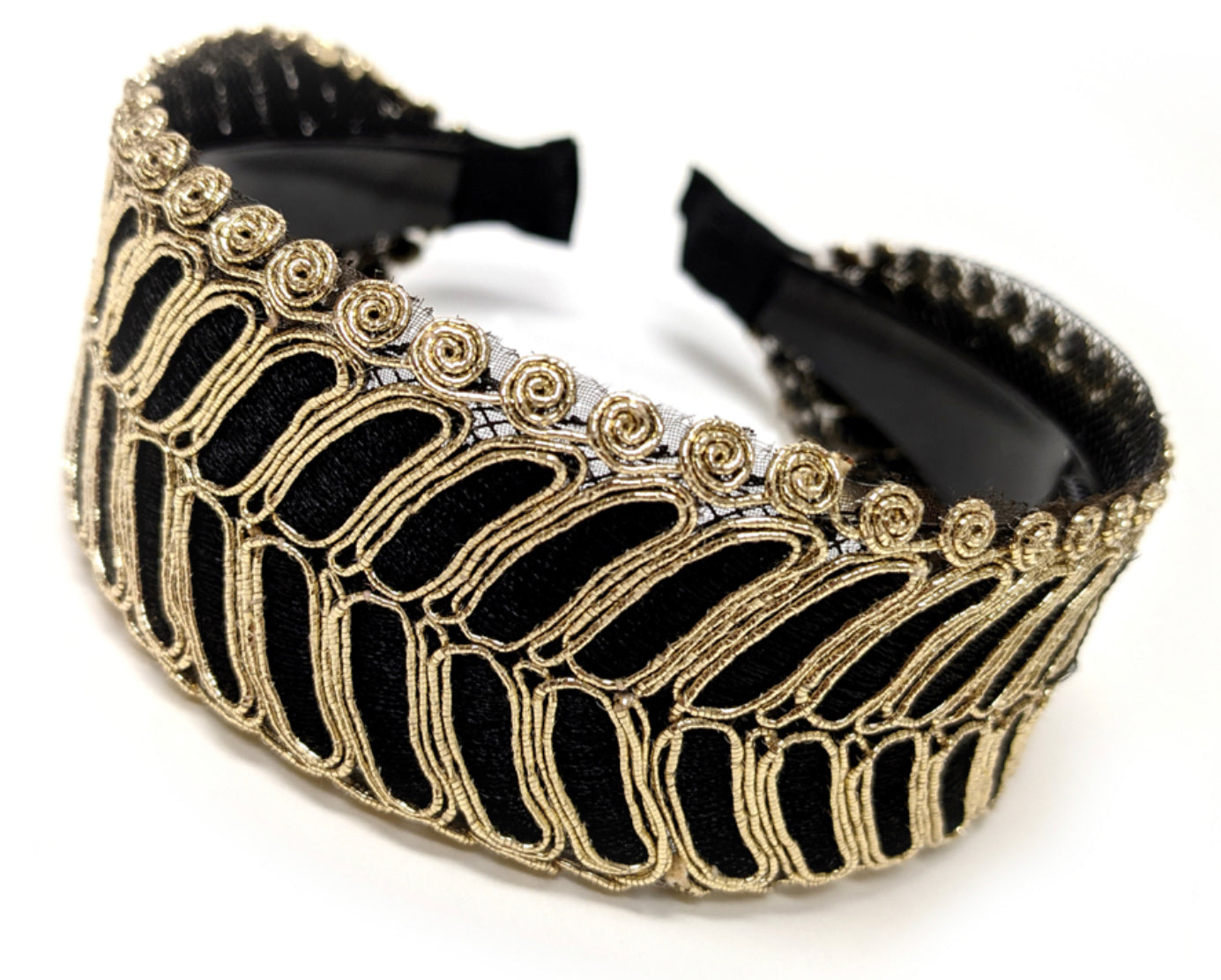 Black and Gold Hair Band