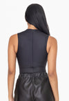 Sleeveless Mock-neck Body Suit