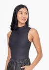 Sleeveless Mock-Neck Body Suit