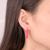 Enamel Hoop Earrings