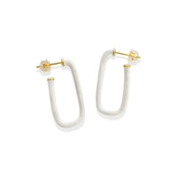 Enamel Hoop Earrings