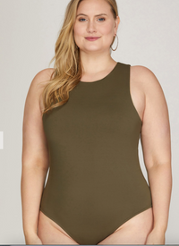 Curvy Olive Body Suit