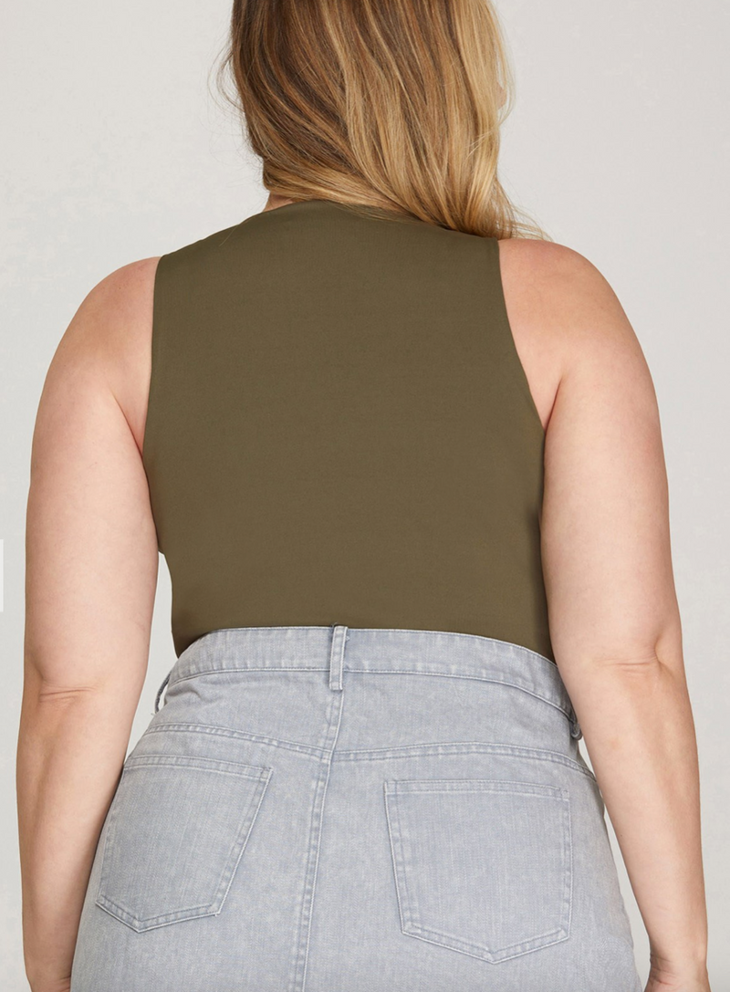 Curvy Olive Body Suit