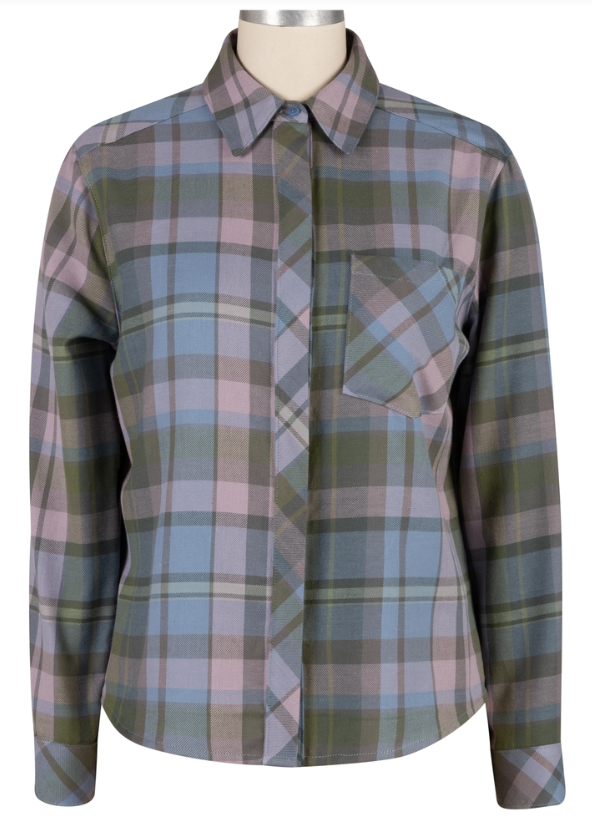 Hidden Button Placket Shirt