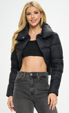High Collar Quilted Puffer Vest