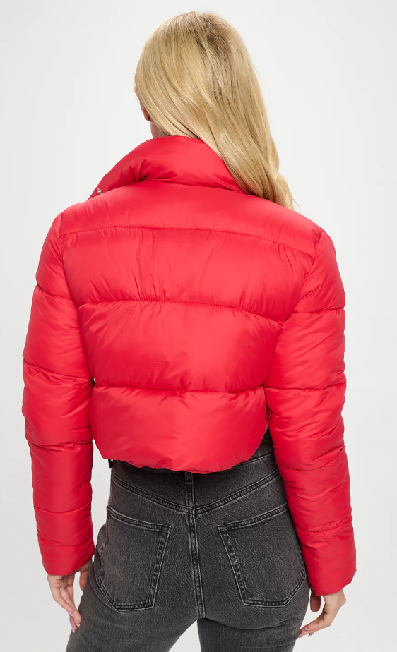 High Collar Quilted Puffer Vest