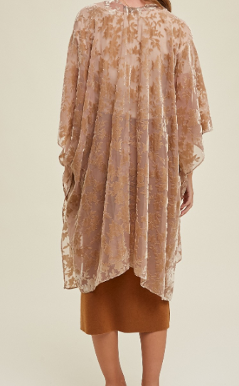 Floral Velvet Kimono